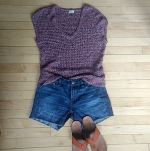 Madewell Wallace open stitch sleeveless sweater